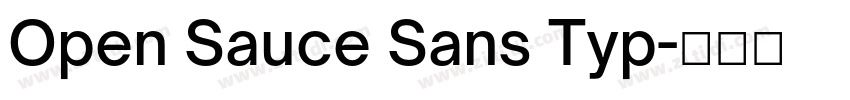 Open Sauce Sans Typ字体转换